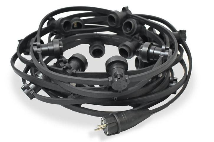 Spatwaterdicht Prikkabel 15 meter voor binnen of buiten, Tuin en Terras, Buitenverlichting, Nieuw, Verzenden