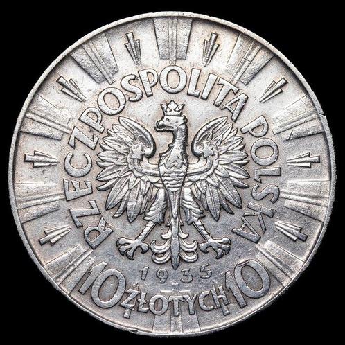 Polen. 10 Zotych 1935 / Józef Pisudski (Zonder, Postzegels en Munten, Munten | Europa | Niet-Euromunten