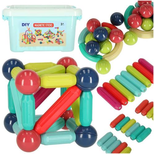 50 Delige Magnetische Staafjes Bouwset -, Kinderen en Baby's, Speelgoed | Bouwstenen, Ophalen of Verzenden