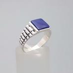 Zilver, Art Deco Lapis Lazuli - Ring