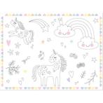 Unicorn Placemats Rainbows Kleurplaat 6st, Verzenden, Nieuw