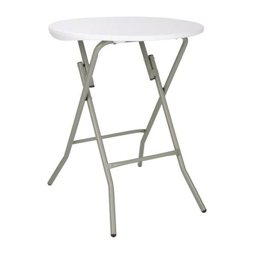Inklapbare Tafel | Kunststof/Staal | Wit Blad | Grijs Frame, Zakelijke goederen, Horeca | Keukenapparatuur, Nieuw in verpakking