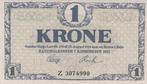 1921 Denmark P 12f 1 Krone Unc, Postzegels en Munten, Bankbiljetten | Europa | Niet-Eurobiljetten, Verzenden