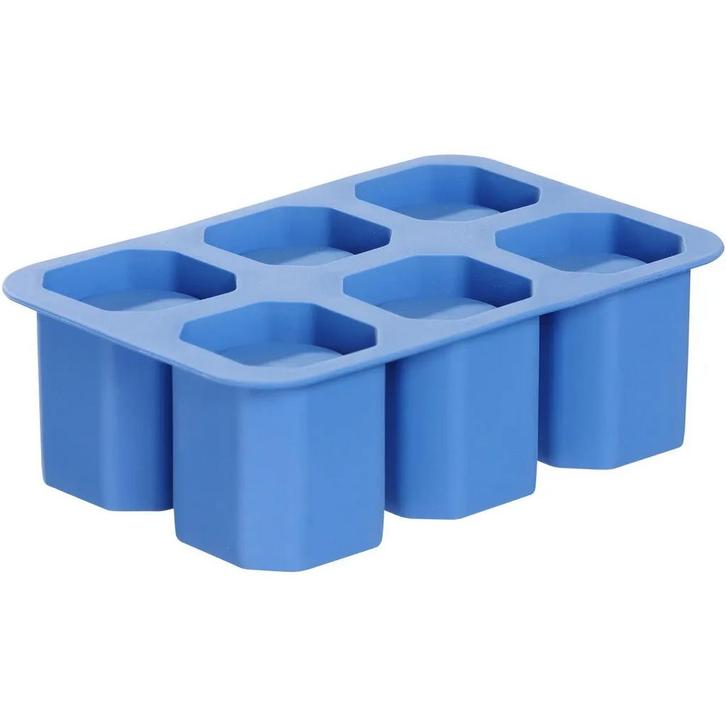 IJsblokjesvorm | BarUp | Siliconen | Blauw | 6, Zakelijke goederen, Horeca | Keukenapparatuur, Nieuw in verpakking, Verzenden