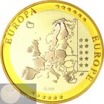 San Marino. Zilveren penning Europa met vergulde details