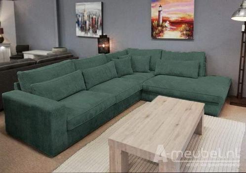 Hoekbank Ijsselstein - hoekbanken - Groen, Huis en Inrichting, Banken | Sofa's en Chaises Longues, Nieuw, Stof