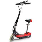 Step elektrisch met zitje 120 W Rood of Zwart, Fietsen en Brommers, Nieuw, Elektrische step (E-scooter), Verzenden