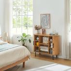 Commode Tvedestrand dressoir 100x40x80 cm naturel en zwart [, Huis en Inrichting, Kasten | Dressoirs, Verzenden, Nieuw