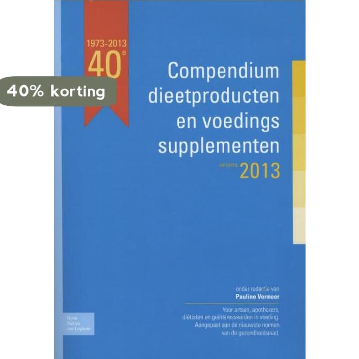 Compendium dieetproducten en voedingssupplementen 2013, Boeken, Kookboeken, Gelezen, Verzenden