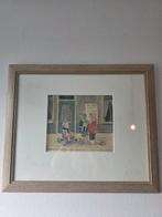 Harm Kamerlingh Onnes (1893-1985) - Straatscene , met, Antiek en Kunst