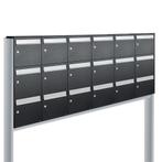 Brievenbusunit Flow set vrijstaand 6-breed, 3-hoog - zwart, Tuin en Terras, Verzenden, Nieuw