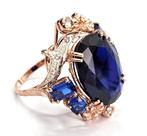 Zonder Minimumprijs - Ring - 9 kt. Roségoud, Zilver -, Sieraden, Tassen en Uiterlijk, Ringen, Nieuw