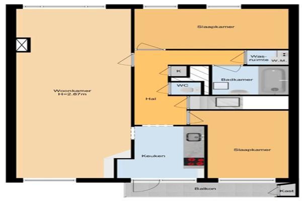 Appartement Hendrik van Deventerstraat in Den Haag, Huizen en Kamers, Huizen te huur, Via bemiddelaar, Den Haag, Appartement