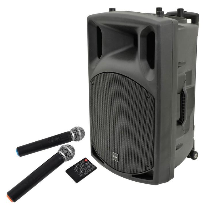 QTX QX15PA Portable Speaker Met Bluetooth En 2 Microfoons, Audio, Tv en Foto, Luidsprekers, Overige typen, Nieuw, Overige merken