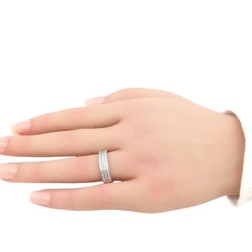 Ring - 18 karaat Witgoud - 1.30ct. tw. Diamant (Natuurlijk), Sieraden, Tassen en Uiterlijk, Ringen
