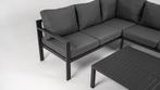 Hoek Loungeset Hawaii Aluminium Datho Outdoor Donkergrijs, Tuin en Terras, Verzenden, Nieuw