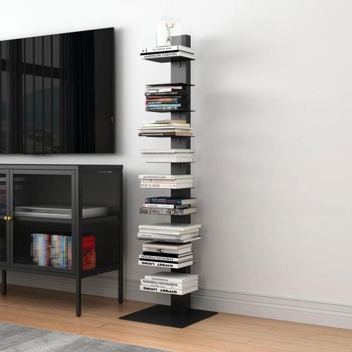 Boekenkast Eksjö schap 150x39x39 cm zwart mat [en.casa], Huis en Inrichting, Kasten | Boekenkasten, Nieuw, Verzenden