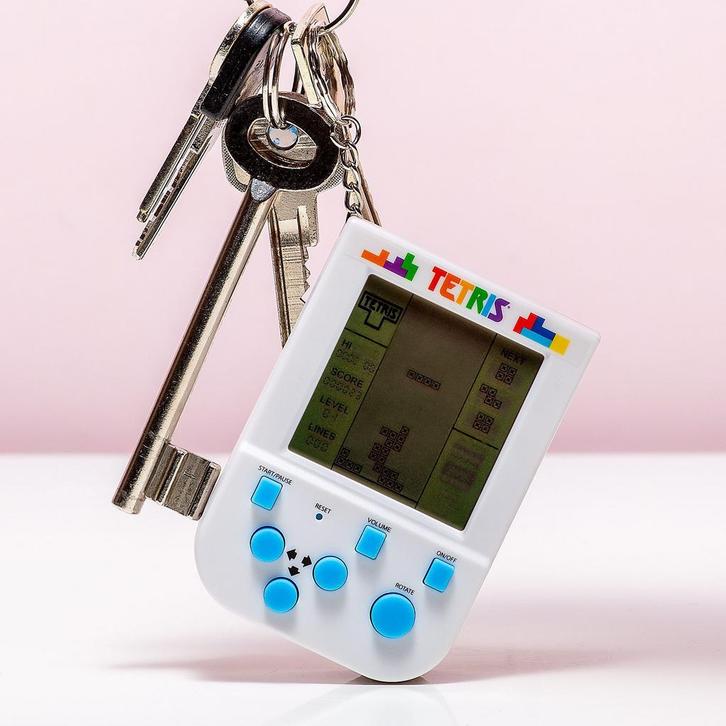 Tetris spelcomputer met sleutelhanger, Hobby en Vrije tijd, Gezelschapsspellen | Overige, Verzenden
