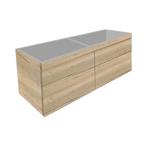 Badkamermeubel Best Design Beauty 2 Laden Greeploos 120 cm, Doe-het-zelf en Verbouw, Ophalen of Verzenden, Nieuw, Bad