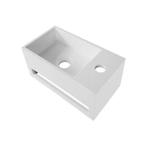 Fontein BWS Solid Surface Met Handdoekhouder 16x35,8x20,5 cm, Doe-het-zelf en Verbouw, Sanitair, Ophalen of Verzenden, Nieuw, Overige typen