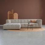 *WOONWINKEL* Hoekbank Beige Gemeleerd Links, Verzenden, Nieuw