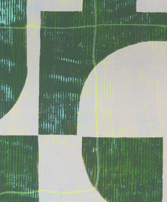 Ronald Hunter - Grid green, Antiek en Kunst, Kunst | Schilderijen | Modern