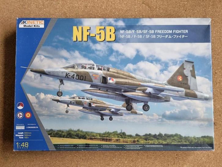 Kinetic K48117 NF-5B 1:48 NL DECALS!, Hobby en Vrije tijd, Modelbouw | Vliegtuigen en Helikopters, Verzenden