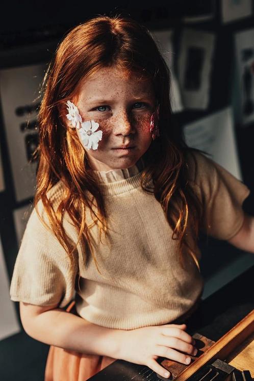 Gini gebreide top zand  Baje Maat 50, Kinderen en Baby's, Babykleding | Maat 56, Meisje, Nieuw, Ophalen of Verzenden