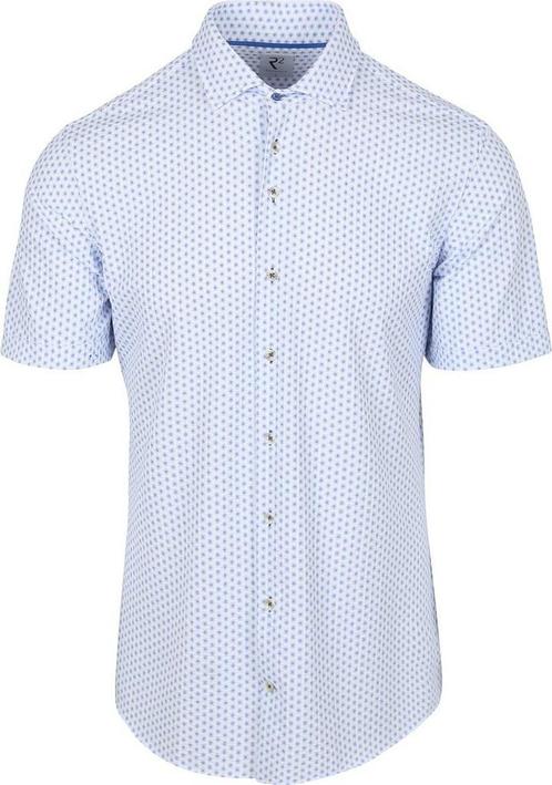 R2 Overhemd Korte Mouwen Seersucker Lichtblauw maat XL Heren, Kleding | Heren, Overhemden, Blauw, Nieuw, Verzenden