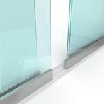 Schuifloket op maat - 4 panelen, 2 sporen - Gehard glas 6 mm