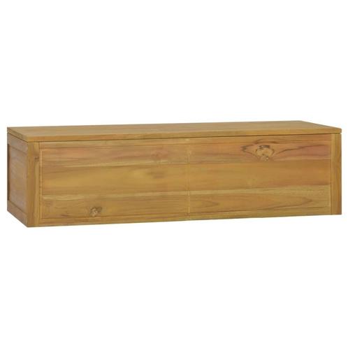 vidaXL Badkamerwandkast 110x45x30 cm massief teakhout, Huis en Inrichting, Kasten | Overige, Nieuw, Verzenden