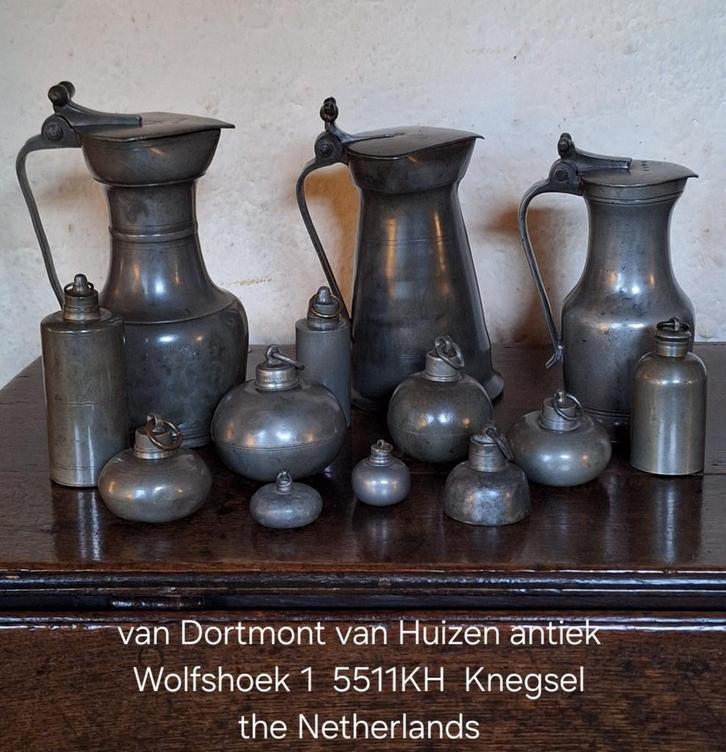 van DORTMONT van HUIZEN ANTIEK Sinds 1963, Knegsel., Antiek en Kunst, Antiek | Tin, Ophalen