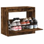 vidaXL Schoenenkast 80x42x69 cm bewerkt hout gerookt, Huis en Inrichting, Verzenden, Nieuw