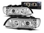 Angel Eyes koplampen Chrome geschikt voor BMW X5 E53, Auto-onderdelen, Verlichting, Verzenden, Nieuw, BMW