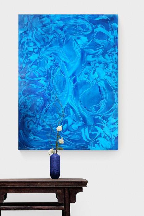 Sonia J. - Eclipsed Nº V - Blues Collection - XXL, Antiek en Kunst, Kunst | Schilderijen | Modern