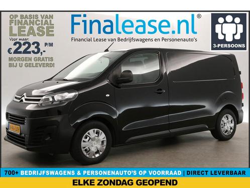 Citroën Jumpy 1.6 BlueHDI L2H1 Airco Cruise PDC 3Pers €223pm, Auto's, Bestelauto's, Lease, Handgeschakeld, Diesel, Citroën, Zwart