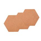 Kurk prikbord - 3 stuks - 34 cm x 30 cm - Prikbord - Zeshoek, Verzenden, Nieuw