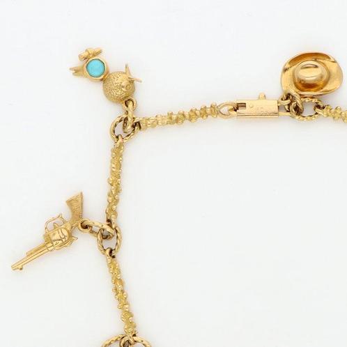 Bedelarmband - 18 karaat Geel goud, Sieraden, Tassen en Uiterlijk, Antieke sieraden