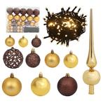 Gouden & Bronzen Kerstballen met LED - OP=OP! Luxe uitstr..., Diversen, Kerst, Ophalen of Verzenden, Nieuw