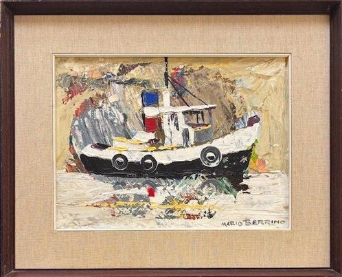 Mario Berrino (1920-2011) - Rimorchiatore, Antiek en Kunst, Kunst | Schilderijen | Klassiek