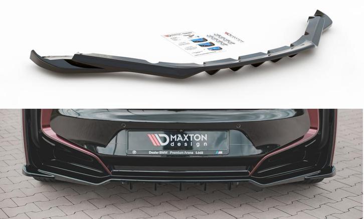 Maxton Design Splitter + Vinnen Achter Glans Zwart BMW B3692, Auto-onderdelen, Carrosserie en Plaatwerk, Nieuw, BMW, Achter