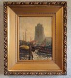 Jan Sirks (1885-1938) - Havenstad met toren, Antiek en Kunst