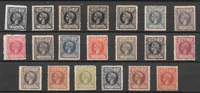 Fernando Poo 1900 - Alfonso XIII met legende 1900 - Edifil, Postzegels en Munten, Postzegels | Europa | Spanje