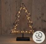Metalen frame kerstboom met ledlichtjes 24x35,5 cm 40 led, Ophalen of Verzenden, Nieuw