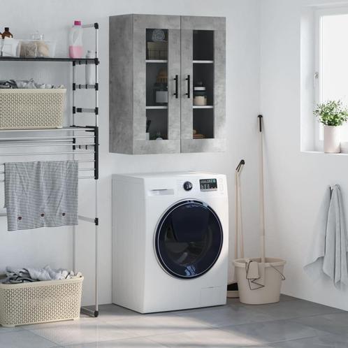 vidaXL Hangkast 69,5x34x90 cm betongrijs, Huis en Inrichting, Kasten | Buffetkasten, 25 tot 50 cm, Nieuw, Overige houtsoorten