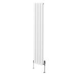 Ovale Kolomradiator & TRV Chroomkranen - 1600mm x 240mm –, Doe-het-zelf en Verbouw, Verwarming en Radiatoren, Verzenden, Nieuw