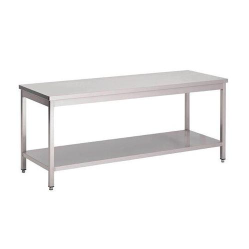 Werktafel - 140 x 70 x 85 H - Met onderblad - Gelast - GN125, Zakelijke goederen, Horeca | Meubilair en Inrichting, Nieuw in verpakking