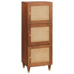 vidaXL buffetkast Bruin 40 x 33.5 x 110 cm Bamboe en massief, Minder dan 50 cm, Verzenden, 100 tot 150 cm, Nieuw