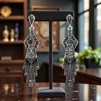 Zilver, 925 Sterling Zilver & Marcasiet - Hangoorbellen -