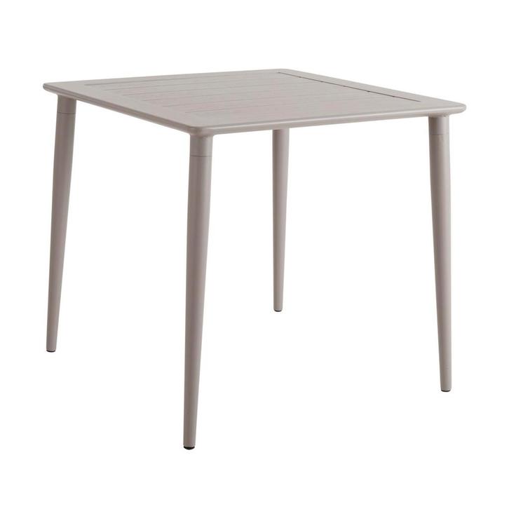 *WOONWINKEL* Lavis Linde Tuintafel Vierkant Khaki, Tuin en Terras, Tuinsets en Loungesets, Nieuw, Verzenden